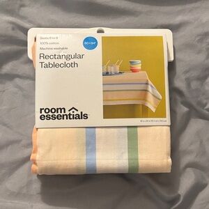 Room Essentials Pastel Striped Tablecloth